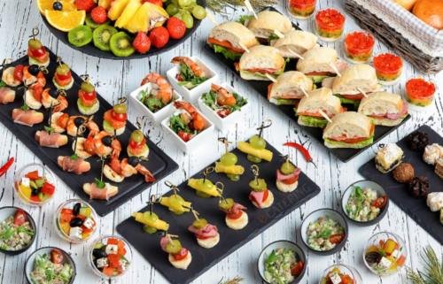 тарталетки канапе фуршет кейтеринг
